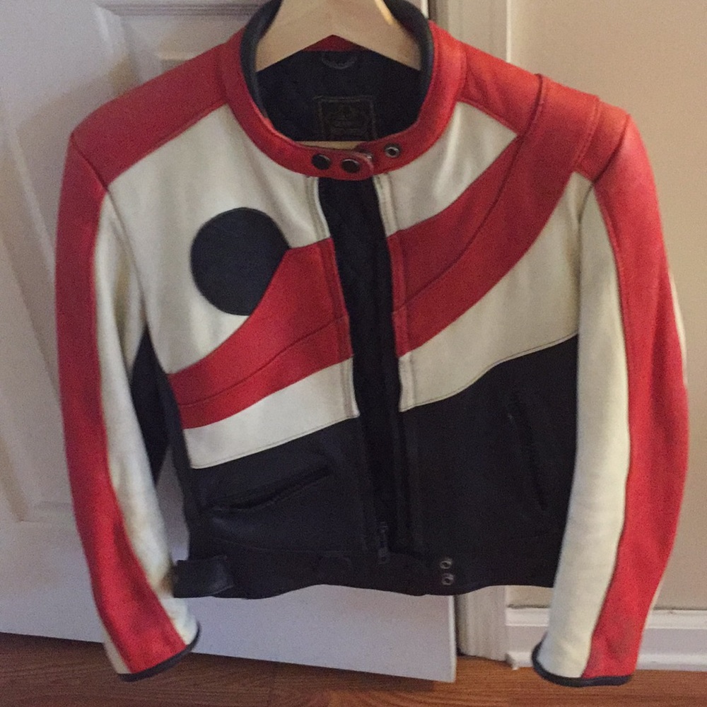 Leather motorcycle jacket vintage
